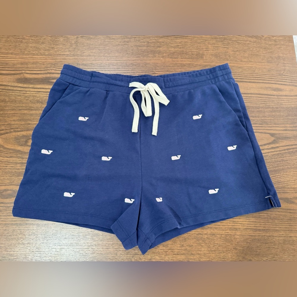 Women’s Vineyard Vines for Target Navy and Pink Drawstring Shorts, Size M